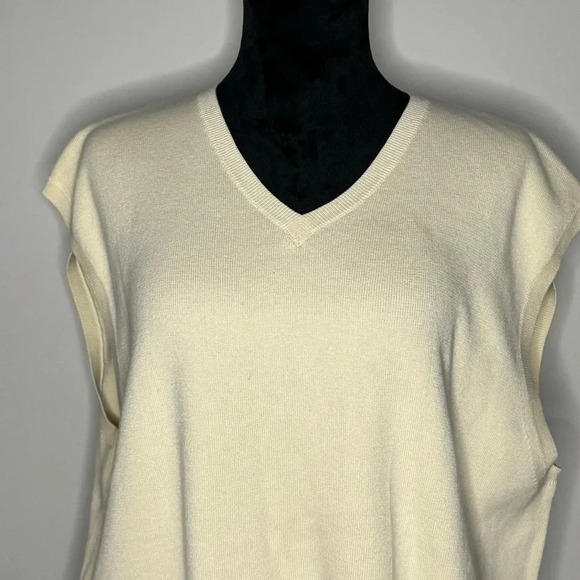 Vintage Sweater Vest 100% Pima Cotton - Picture 10 of 13